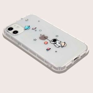 IPHONE 13 PRO Cartoon astronaut clear case